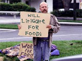 Will litigate for food