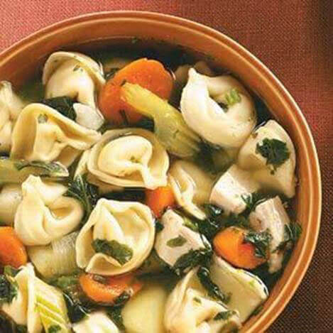 Spinach-Tortellini-Soup