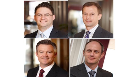 Clockwise from top left: Fonn, Fritz, Sigel, MacLellan