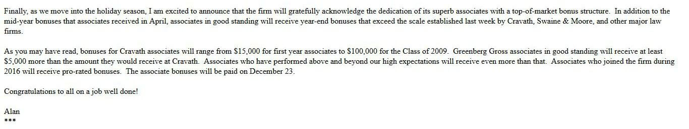 Greenberg memo