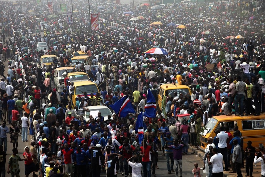 Nigeria is the most stressed out nation due to living conditions.