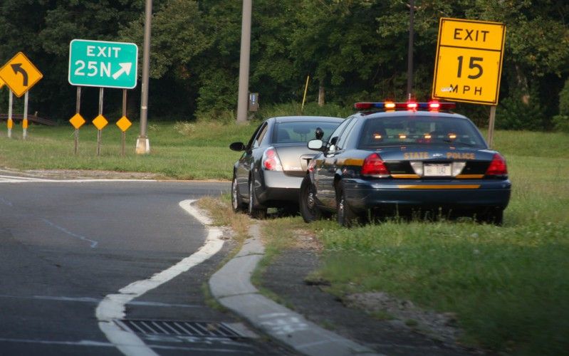 pulled over