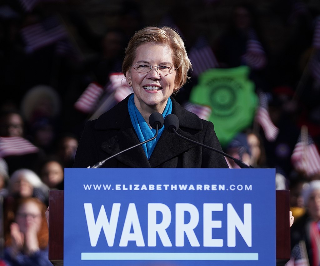 Warren while formally declaring her candidacy in Lawrence, Massachusetts on February 9, 2019 Photo by Elizabeth Warren