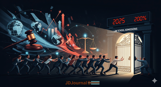 Law School Demand Skyrockets in 2025 Amid Political and Economic Pressures