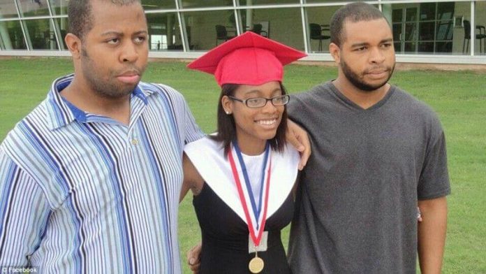 Micah X. Johnson with sister Nicole