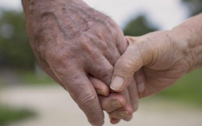 elderly hands