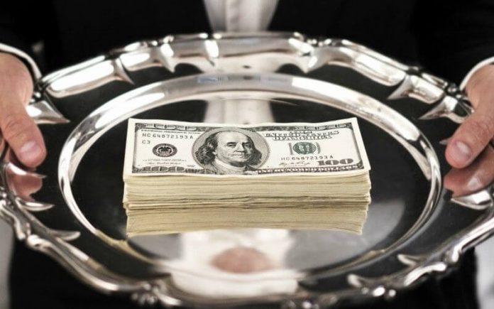 platter of money