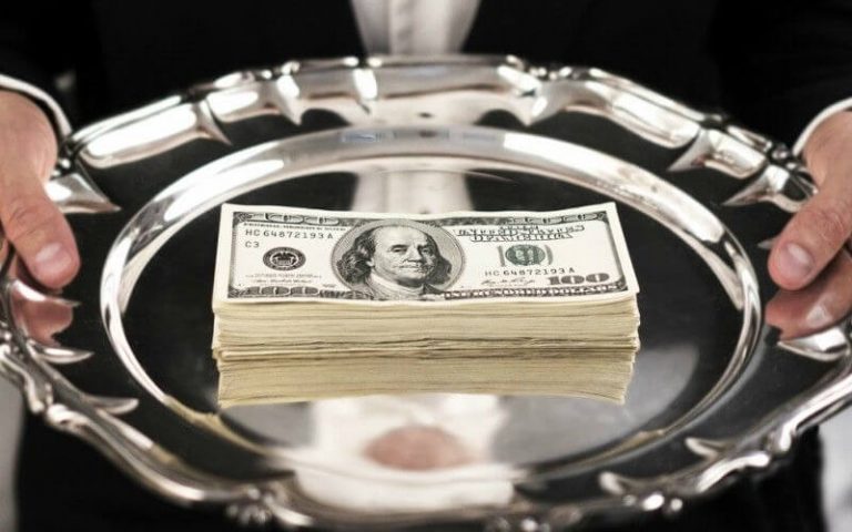 platter of money