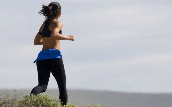 woman jogging