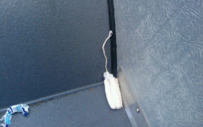 used tampon