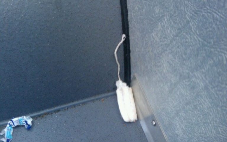 used tampon