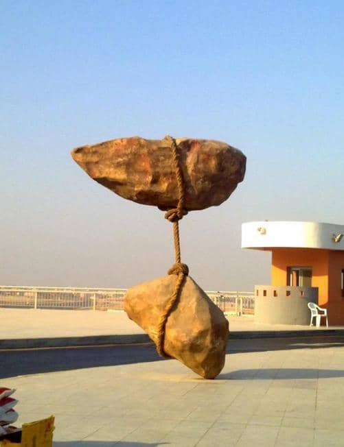 Flying Stone Statue in Cairo