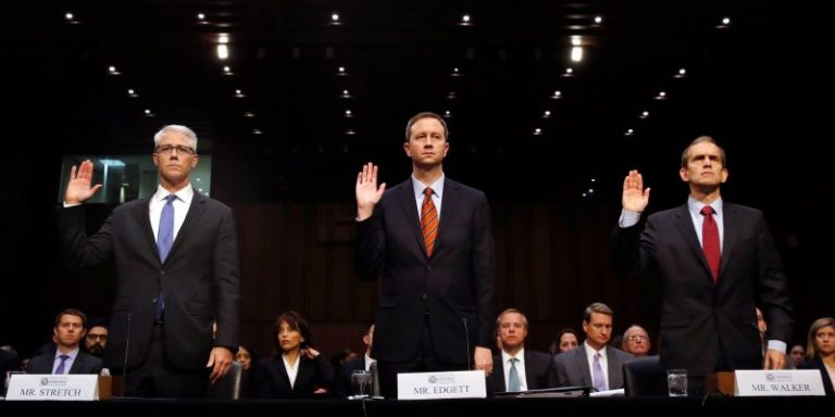 Senate Intelligence Committee Grills Facebook, Twitter, and Google about Russia's Role in 2016 Presidential Election