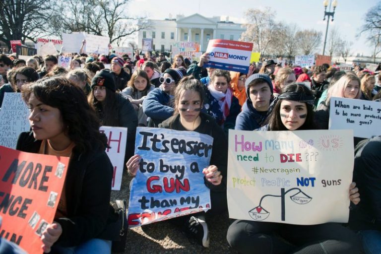 High School Students Stage National Walk-Out to Protest Gun Laws