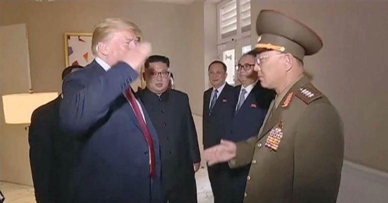 North Korea Releases Footage of Trump Saluting NK General North Korea Releases Footage of Trump Saluting NK General