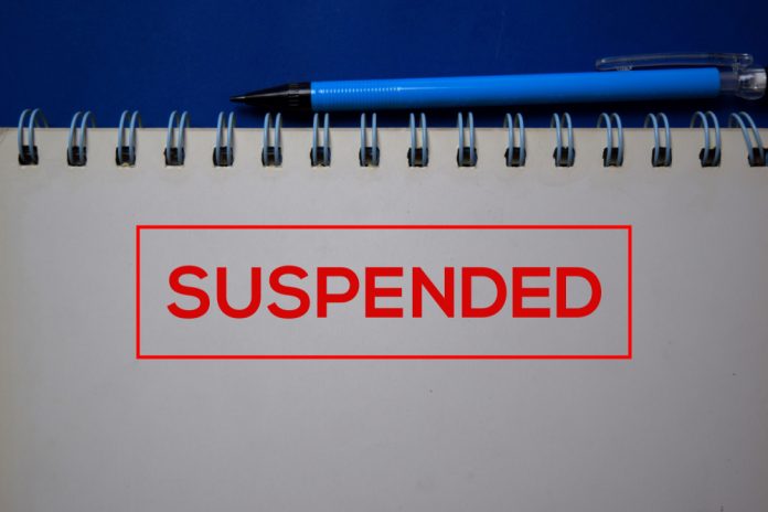 suspended