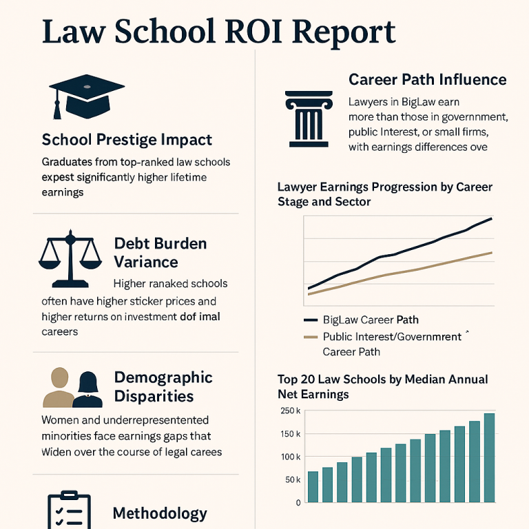 New Law School ROI Report Reveals Stark Lifetime Earnings Gaps Across U.S. Law Schools