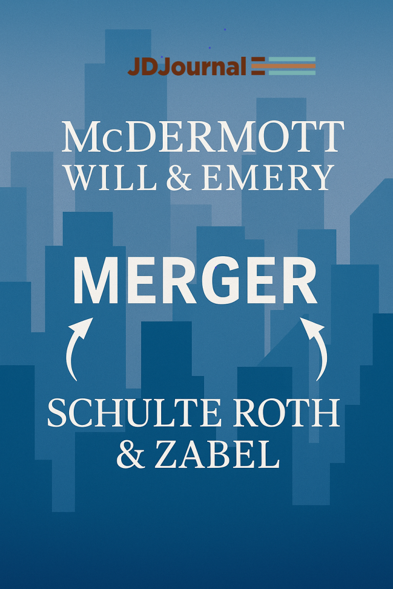 McDermott and Schulte Finalize Major U.S. Law Firm Merger, Forming McDermott Will & Schulte